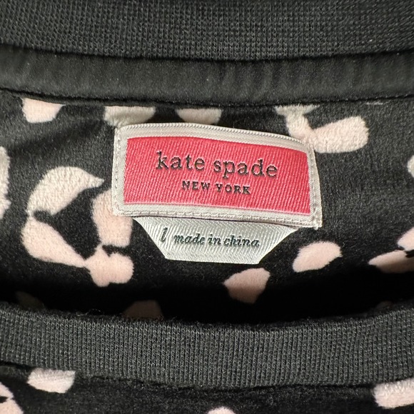 Kate Spade New York Pajama Dress Womens L Leopard Print Long Sleeve Pockets NWT - Picture 3 of 13